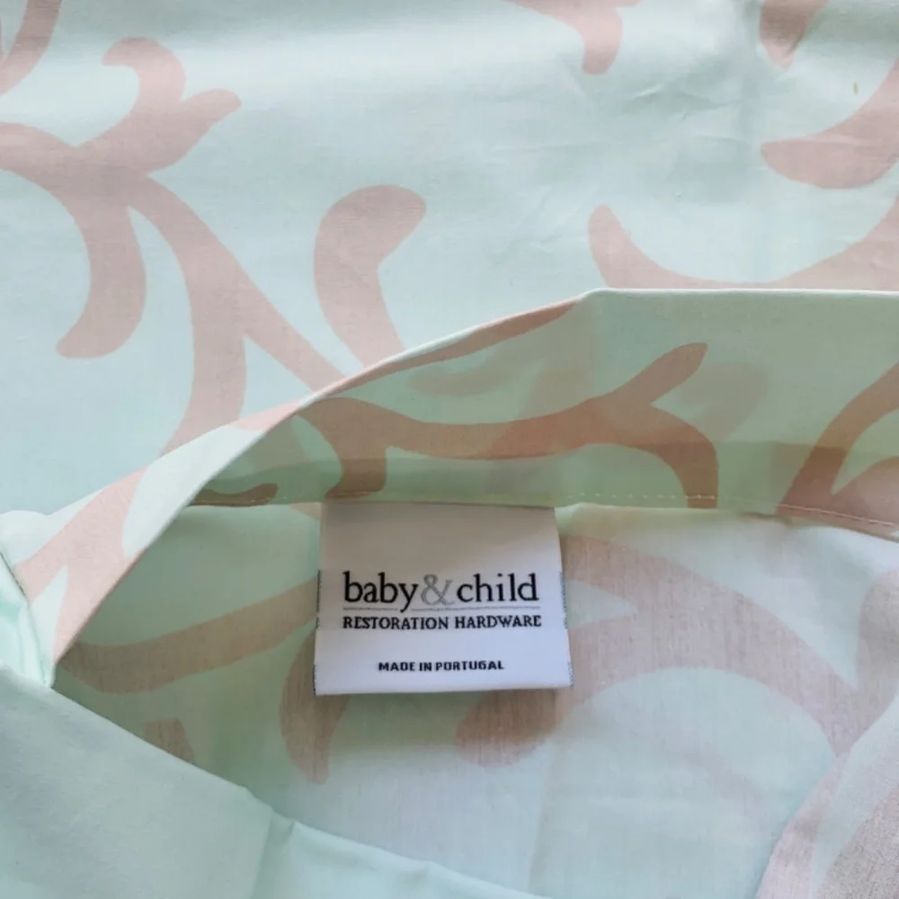 Restoration Hardware Crib Duvet Cover & Bed Skirt